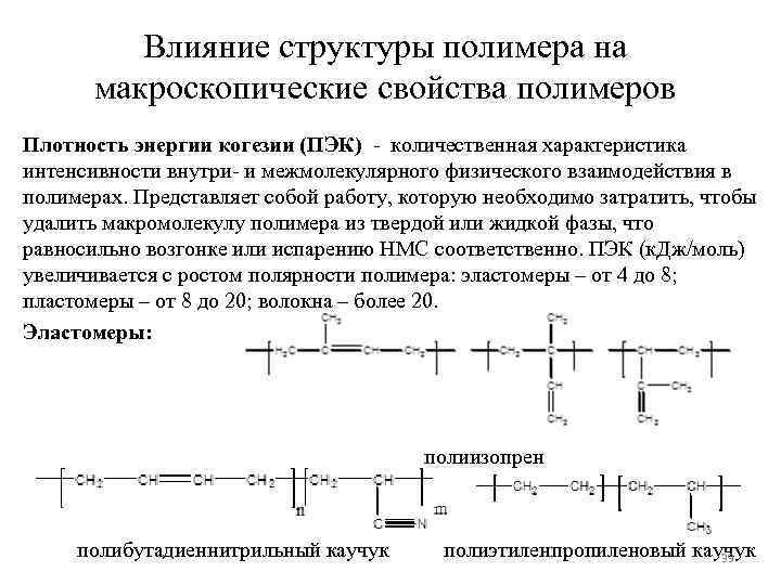 Влияние структуры