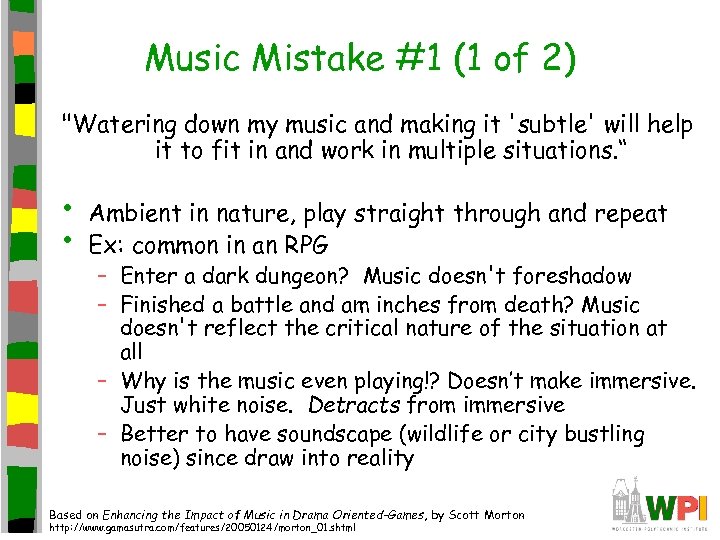 Music Mistake #1 (1 of 2) 