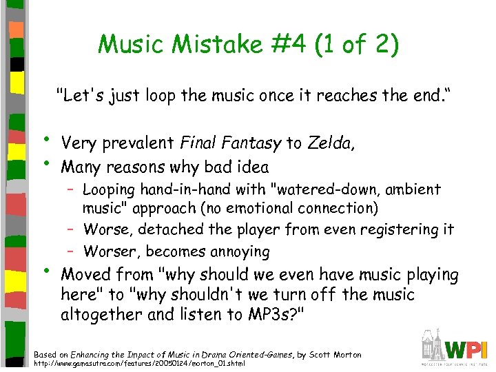 Music Mistake #4 (1 of 2) 