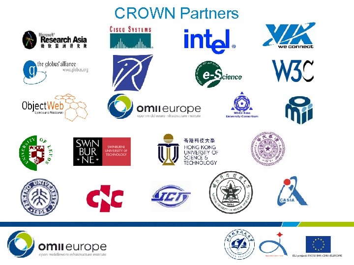 CROWN Partners EU project: RIO 31844 -OMII-EUROPE 