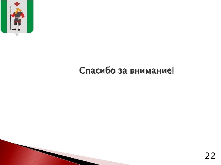Спасибо за внимание! 22 