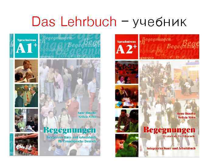 Das Lehrbuch – учебник 