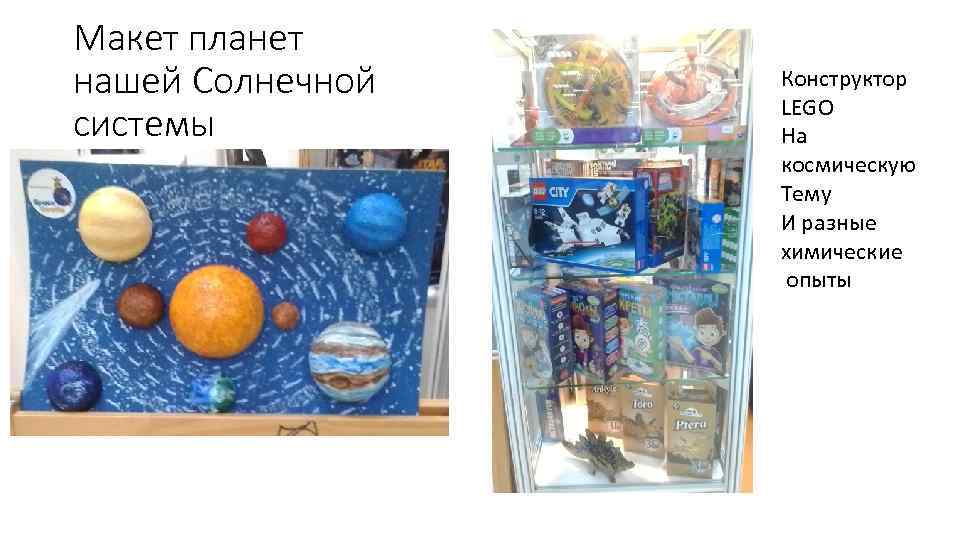 Макет планет нашей Солнечной системы Конструктор LEGO На космическую Тему И разные химические опыты