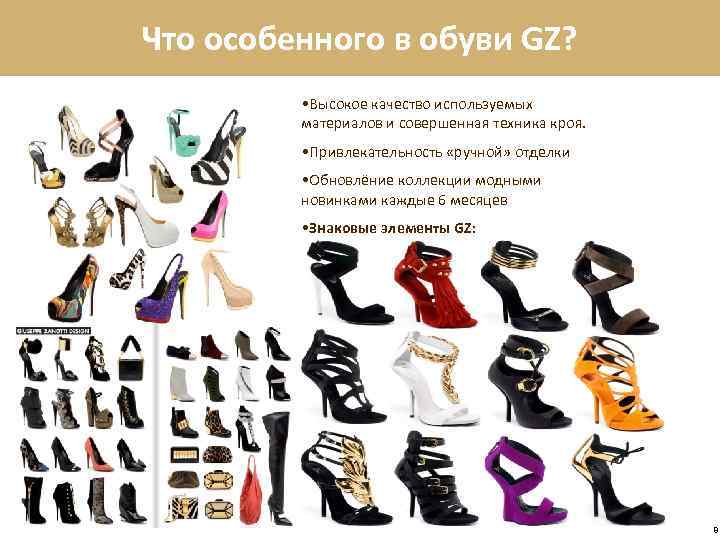 Что особенного в обуви GZ? • Высокое качество используемых материалов и совершенная техника кроя.