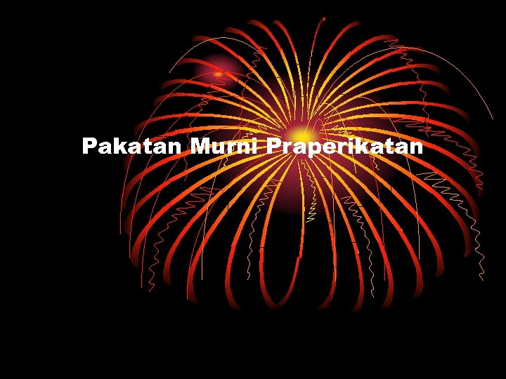 Pakatan Murni Praperikatan 