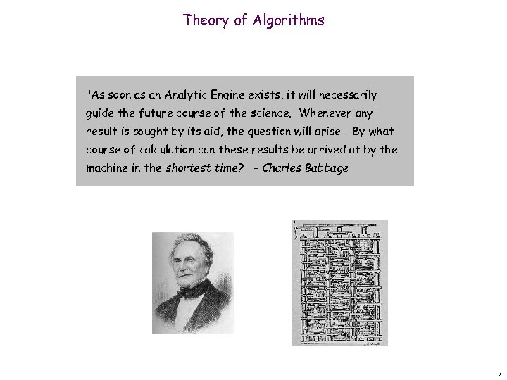 Theory of Algorithms 