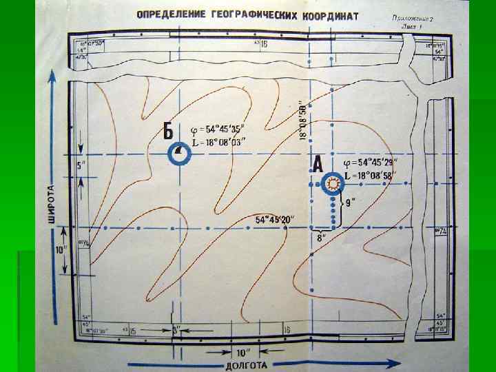 Определение географических координат 