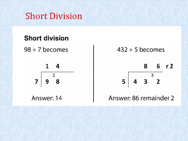 Short Division 