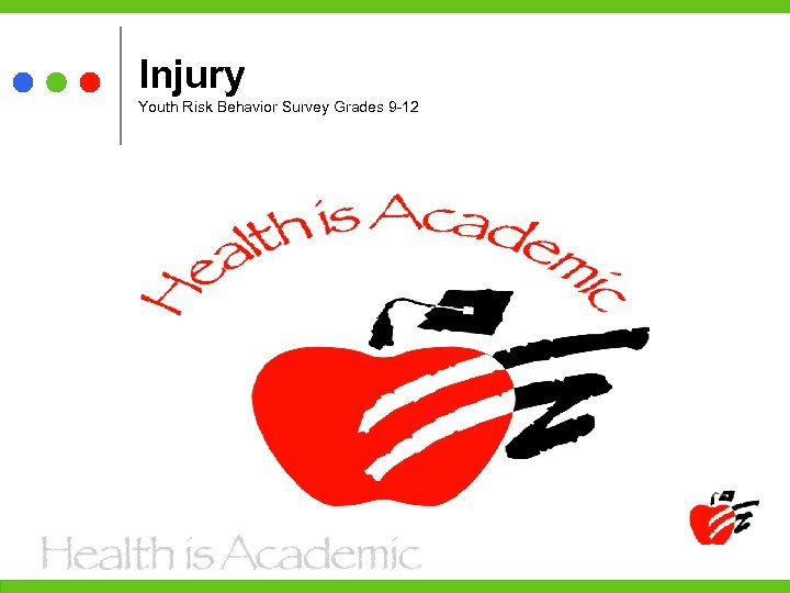 Injury Youth Risk Behavior Survey Grades 9 -12 