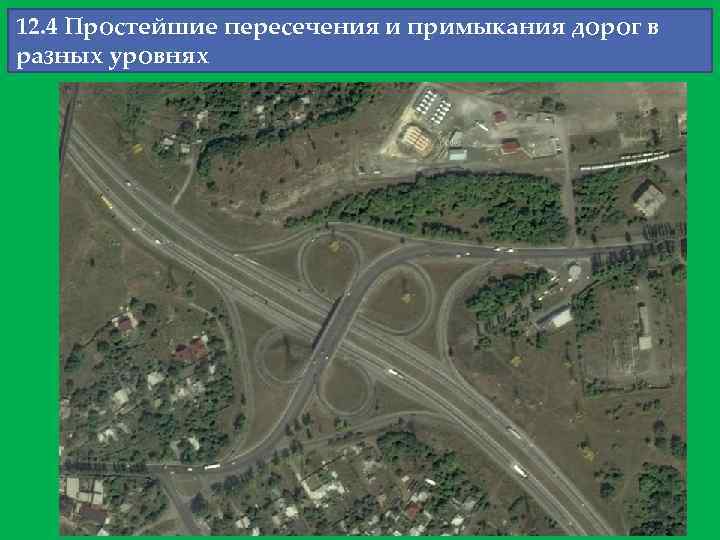 12. 4 Простейшие пересечения и примыкания дорог в разных уровнях 