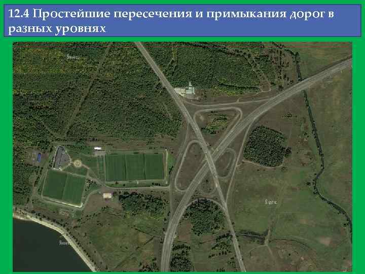 12. 4 Простейшие пересечения и примыкания дорог в разных уровнях 