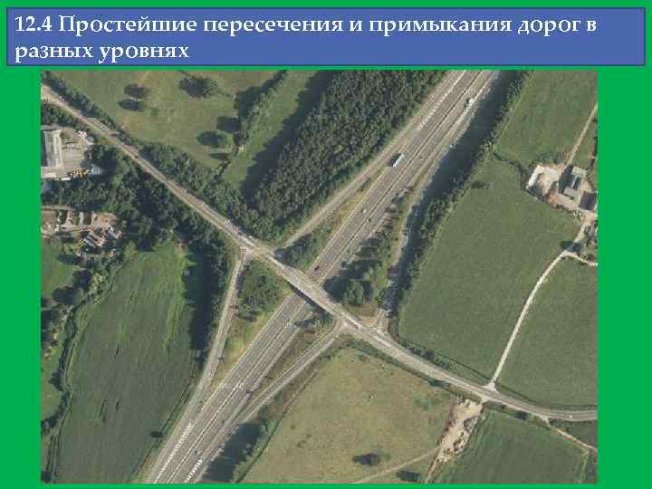 12. 4 Простейшие пересечения и примыкания дорог в разных уровнях 