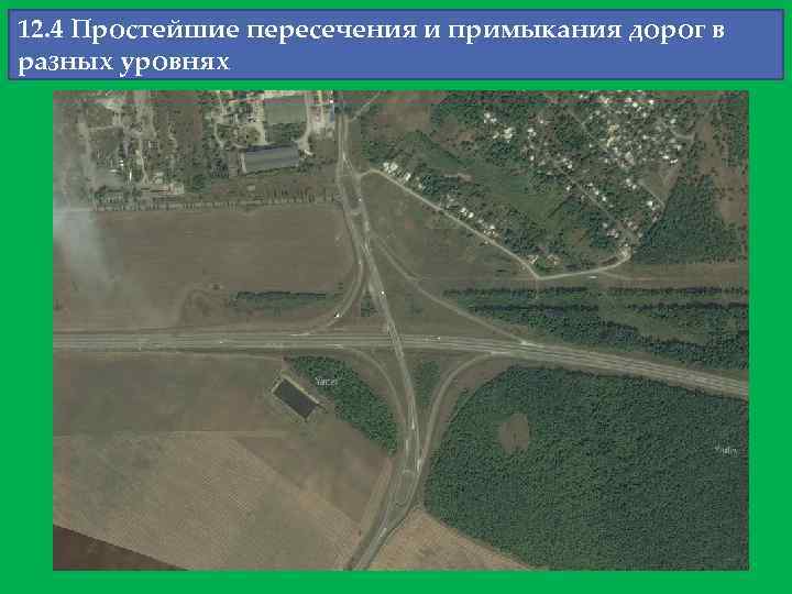 12. 4 Простейшие пересечения и примыкания дорог в разных уровнях { 
