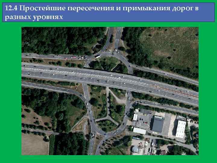 12. 4 Простейшие пересечения и примыкания дорог в разных уровнях 