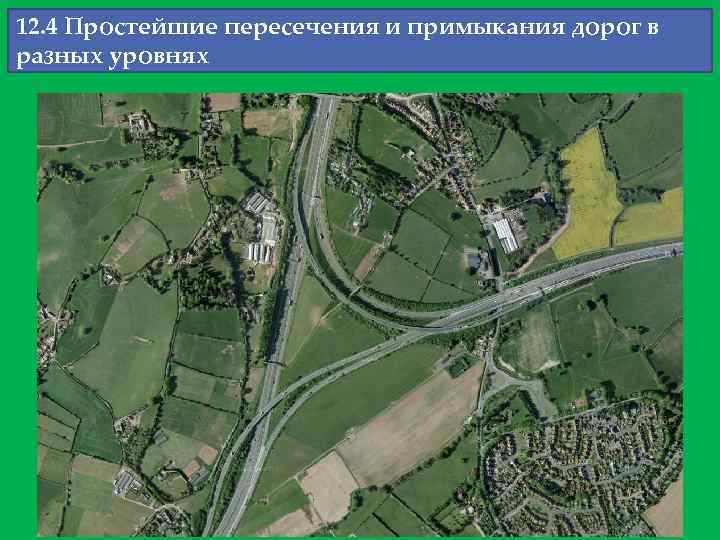 12. 4 Простейшие пересечения и примыкания дорог в разных уровнях 