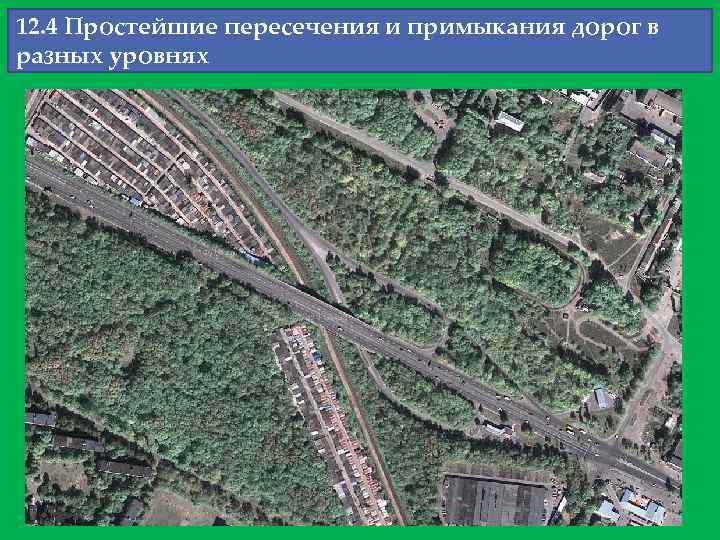 12. 4 Простейшие пересечения и примыкания дорог в разных уровнях 
