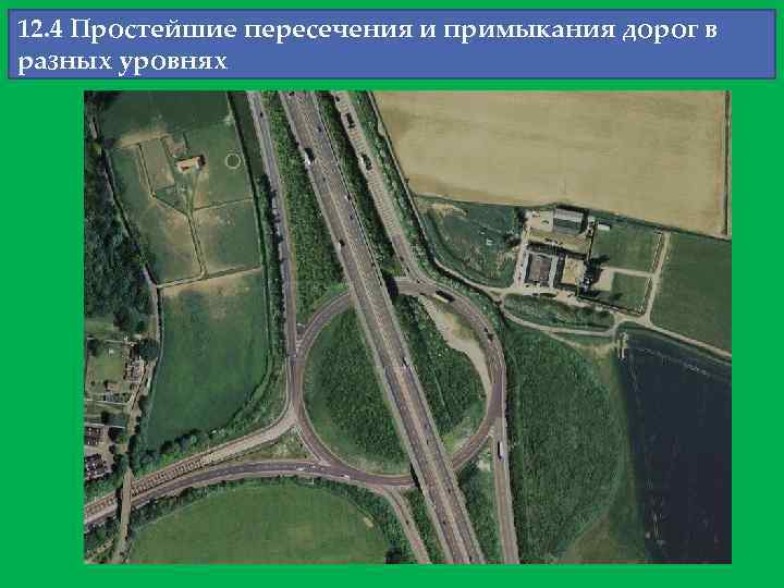 12. 4 Простейшие пересечения и примыкания дорог в разных уровнях 