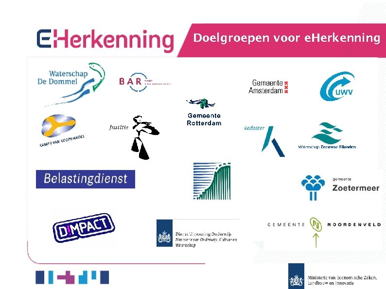 Doelgroepen voor e. Herkenning 