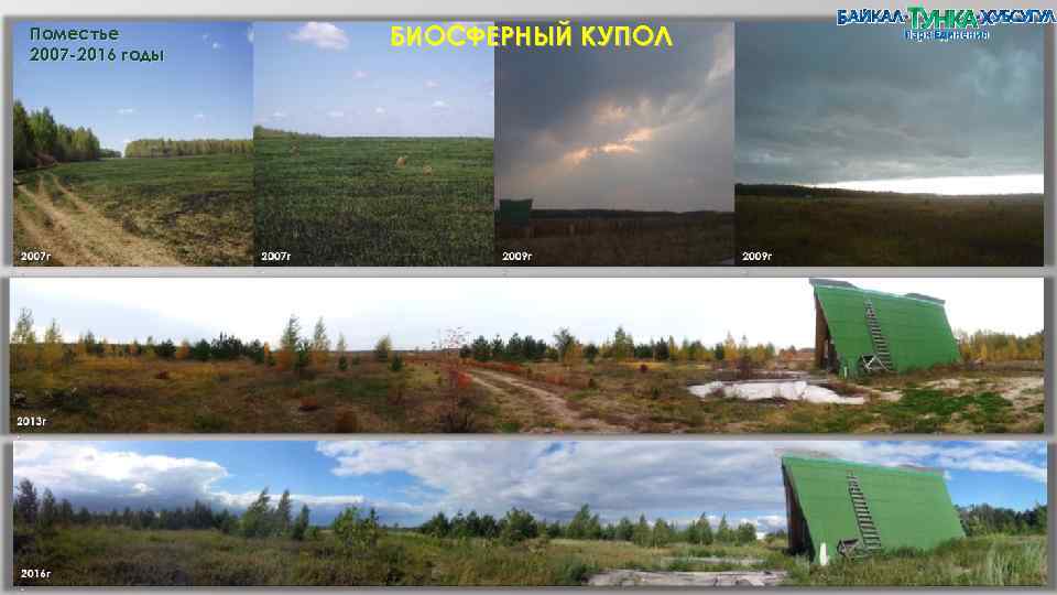 Поместье 2007 -2016 годы БИОСФЕРНЫЙ КУПОЛ 