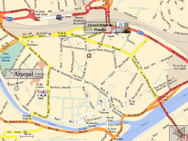 Grand Hôtel de Flandre Arsenal 100 m 