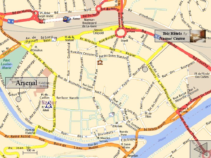 Ibis Hôtels Namur Centre Arsenal 100 m 