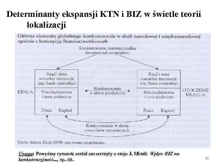 Determinanty ekspansji KTN i BIZ w świetle teorii lokalizacji Uwaga: Powyższy rysunek został zaczernięty