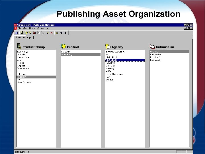 Publishing Asset Organization 