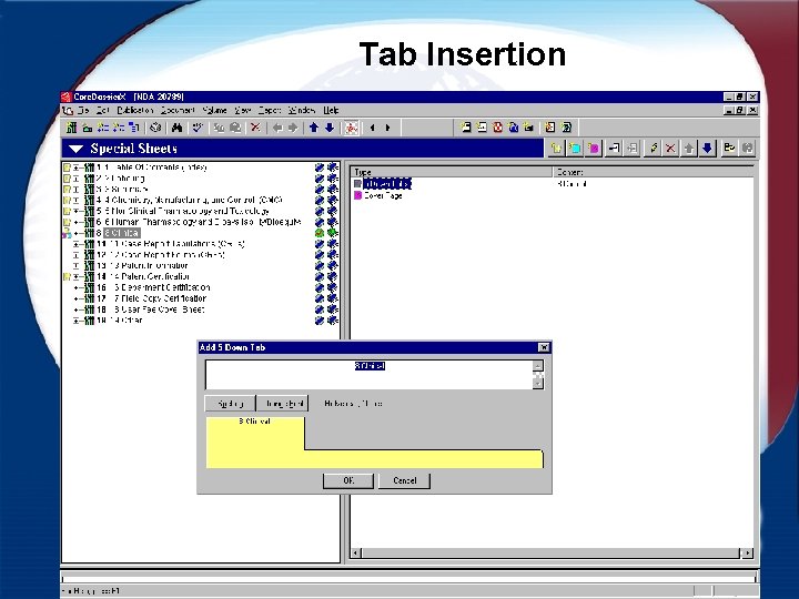 Tab Insertion 