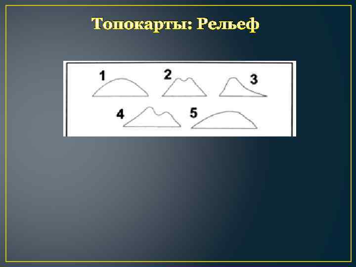 Топокарты: Рельеф 