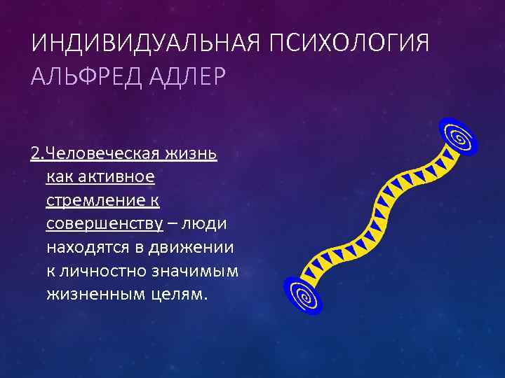 ИНДИВИДУАЛЬНАЯ ПСИХОЛОГИЯ АЛЬФРЕД АДЛЕР 2. Человеческая жизнь как активное стремление к совершенству – люди