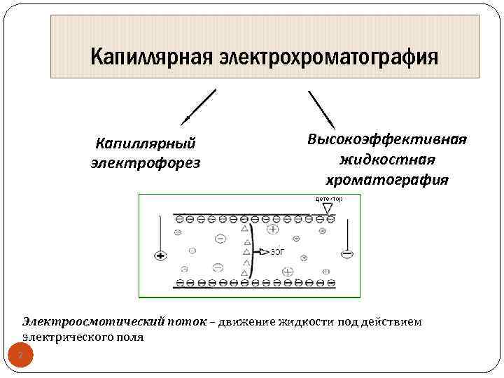 Схема поток электрофорез