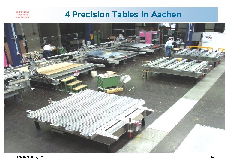 4 Precision Tables in Aachen US CMS/MDN/19 May 2001 30 