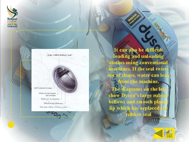 It can also be difficult loading and unloading clothes using conventional machines. If the