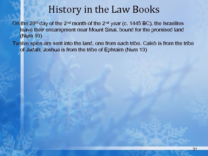 History in the Law Books On the 20 th day of the 2 nd