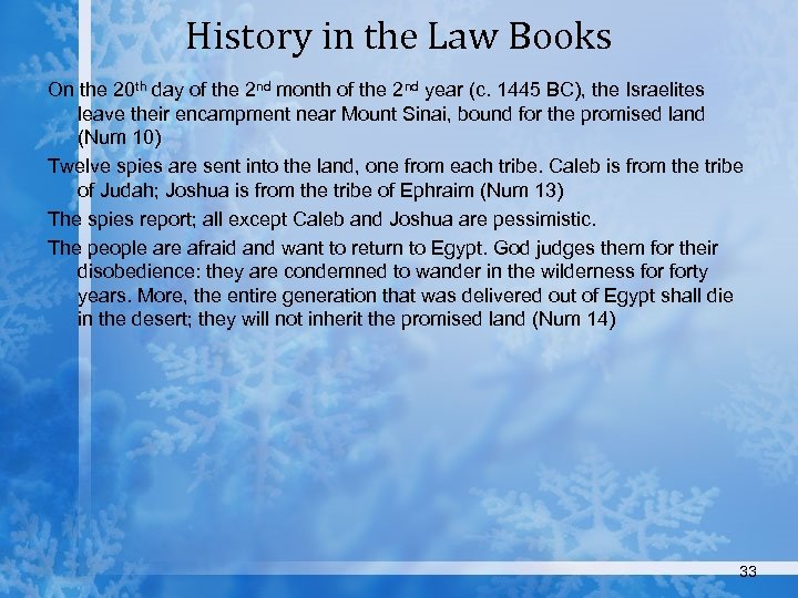 History in the Law Books On the 20 th day of the 2 nd