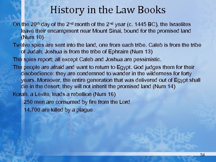 History in the Law Books On the 20 th day of the 2 nd