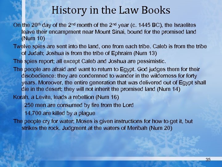 History in the Law Books On the 20 th day of the 2 nd