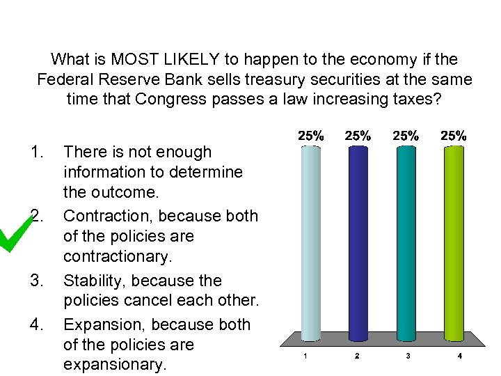 What is MOST LIKELY to happen to the economy if the Federal Reserve Bank
