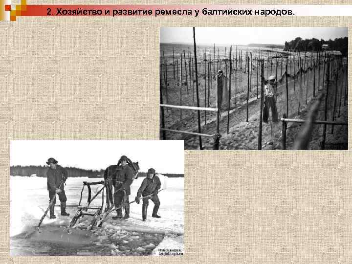 2. Хозяйство и развитие ремесла у балтийских народов. 