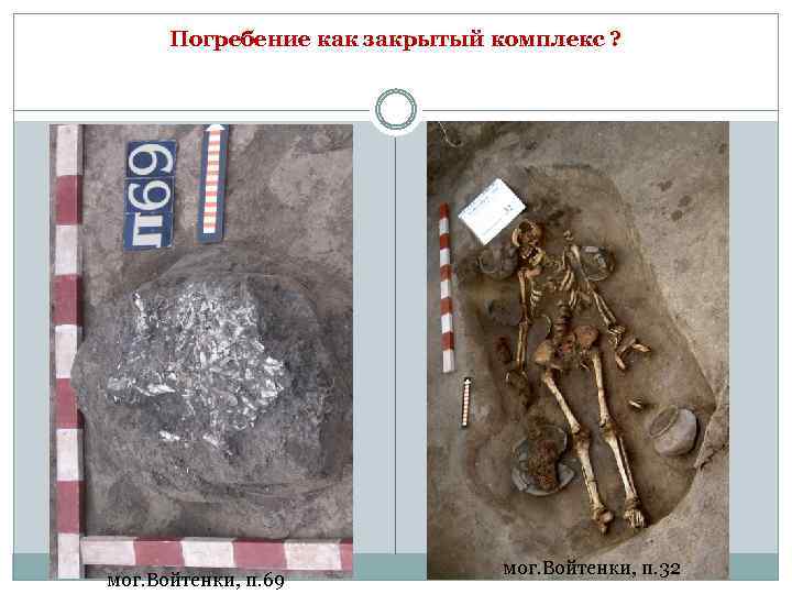 Погребение как закрытый комплекс ? мог. Войтенки, п. 69 мог. Войтенки, п. 32 
