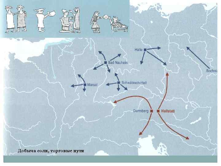Добыча соли, торговые пути 