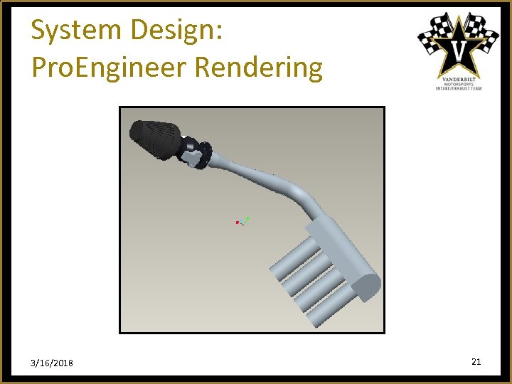 System Design: Pro. Engineer Rendering 3/16/2018 21 