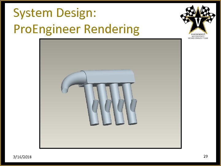 System Design: Pro. Engineer Rendering 3/16/2018 29 