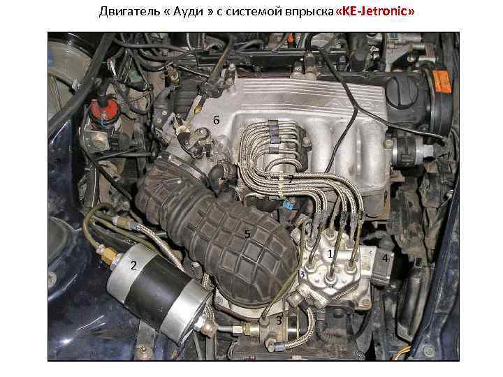 Двигатель « Ауди » с системой впрыска «KE-Jetronic» 6 7 5 1 2 3