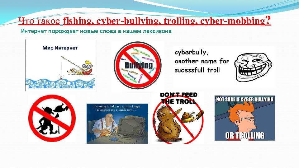 Что такое fishing, cyber-bullying, trolling, cyber-mobbing? Интернет порождает новые слова в нашем лексиконе 