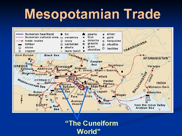 Mesopotamian Trade “The Cuneiform World” 