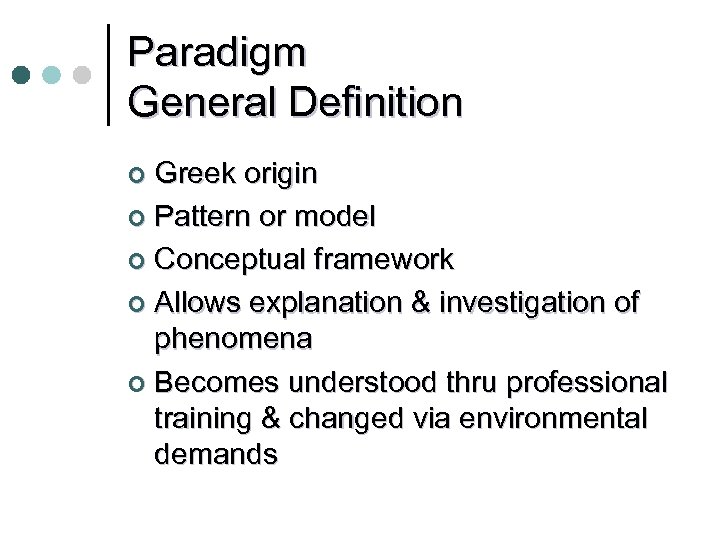 paradigm shift define