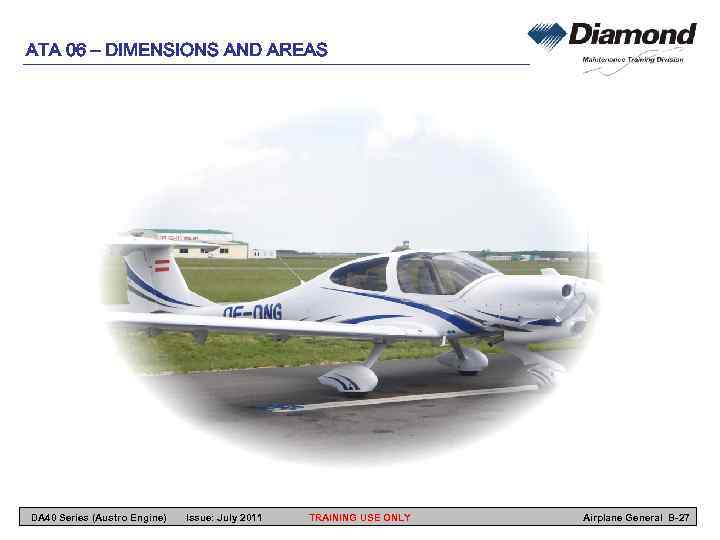 ATA 06 – DIMENSIONS AND AREAS DA 40 Series (Austro Engine) Issue: July 2011