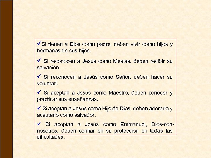  Si tienen a Dios como padre, deben vivir como hijos y hermanos de