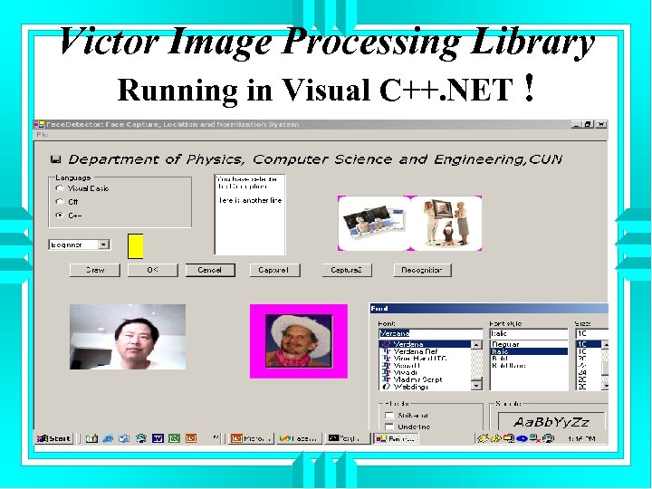 Victor Image Processing Library Running in Visual C++. NET ! 